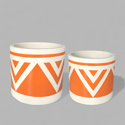 VT52CD - JARDINIER EN MOUSSE LITE PEINTE ET BÉTON