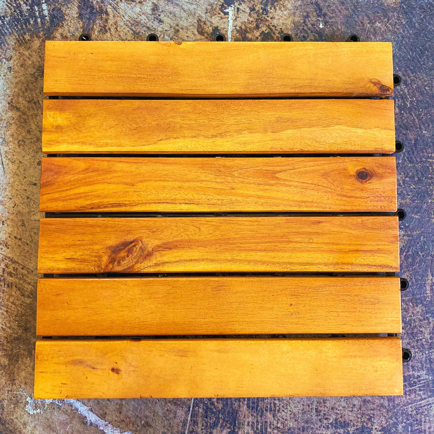 Dalles de terrasse en acacia (boîte de 10 dalles)