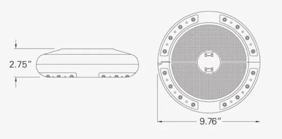 Lampe parapluie LUNA avec haut-parleur Bluetooth